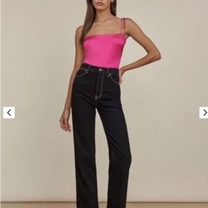 Reformation Lucretzia Silk Top